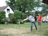 Kubb. Trochu kroket. A taky Strážné, Libáň a Břístev